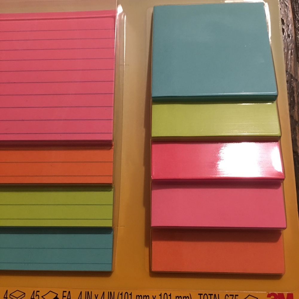 Post-it Super Sticky Notes Multiple Size Pack 675 - Picture 4 of 6